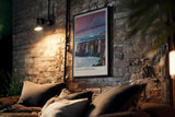 Paul Sinus Kunstdruck 40x60cm Seljalandsfoss – Kraftvoller Wasserfall im nordischen Licht Islands