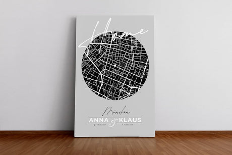 Paul Sinus personalisierter Bilderrahmen mit deinen GPS Koordinaten und Namen. 30cm x 42cm Holz Wechselrahmen mit Glas und Passepartout. Individueller Stadtplan. (ohne Rahmen)