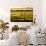 Paul Sinus Wandbild 120x80cm Toskanische Landschaft Italien Hügel Sonnenuntergang