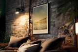 Paul Sinus Kunstdruck 40x60cm Golden Pier Steg im goldenen Licht The Frame of a Fading Day