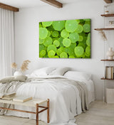 Paul Sinus Wandbild 120x80cm Lotosblätter Grün Lotus Dekorativ Pflanze Seepflanze