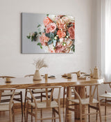 Paul Sinus Wandbild 120x80cm Blumenstrauß Blumen Bouquet Blüten Rosen Rosenstrauß