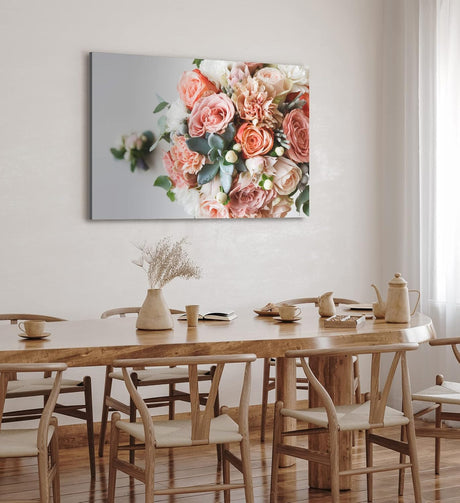 Paul Sinus Wandbild 120x80cm Blumenstrauß Blumen Bouquet Blüten Rosen Rosenstrauß