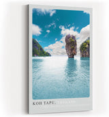 Paul Sinus Kunstdruck 40x60cm Koh Tapu Thailand Felsenmeer Tropen Insel Naturparadies Andamanensee