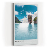 Paul Sinus Kunstdruck 40x60cm Koh Tapu Thailand Felsenmeer Tropen Insel Naturparadies Andamanensee