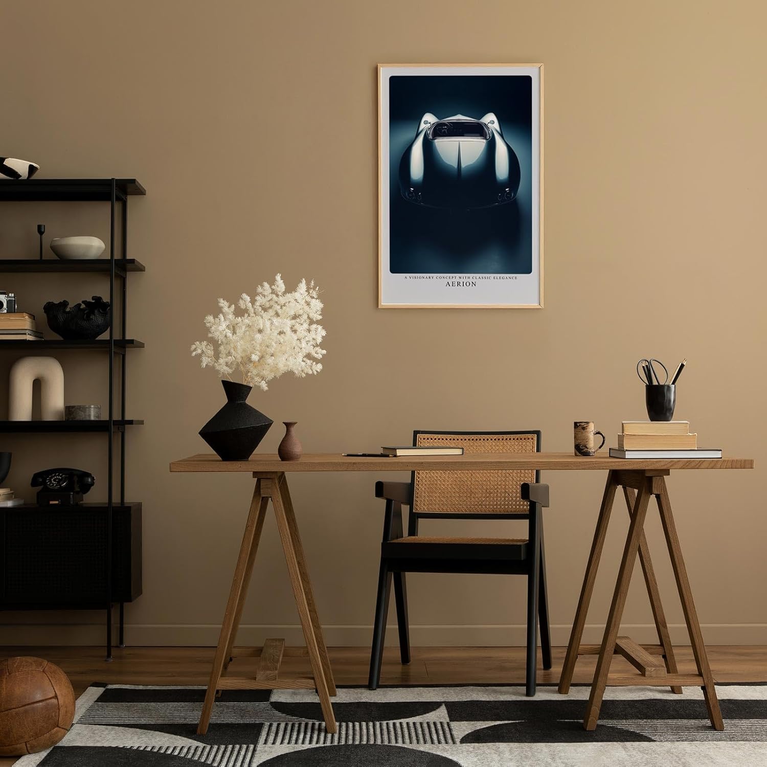 Paul Sinus Leinwandbild 80x120cm Leinwandbild Aerion – Visionäres Automobil-Design mit klassischer Eleganz, futuristische Linien, exklusive Ästhetik