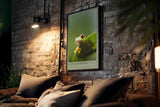 Paul Sinus Kunstdruck 40x60cm Frosch Natur Dschungel Tierkunst grün witzig Little Guardian