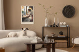 Paul Sinus Leinwandbild 80x120cm Paris Nostalgie – Eiffelturm, Zugreise, Romantik, Vintage, Frankreich, Nostalgie, Kunst, Zeitreise, Eleganz, Reflexion