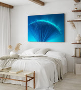 Paul Sinus Wandbild 120x80cm Blaues Bild Kunstvoll Fotokunst