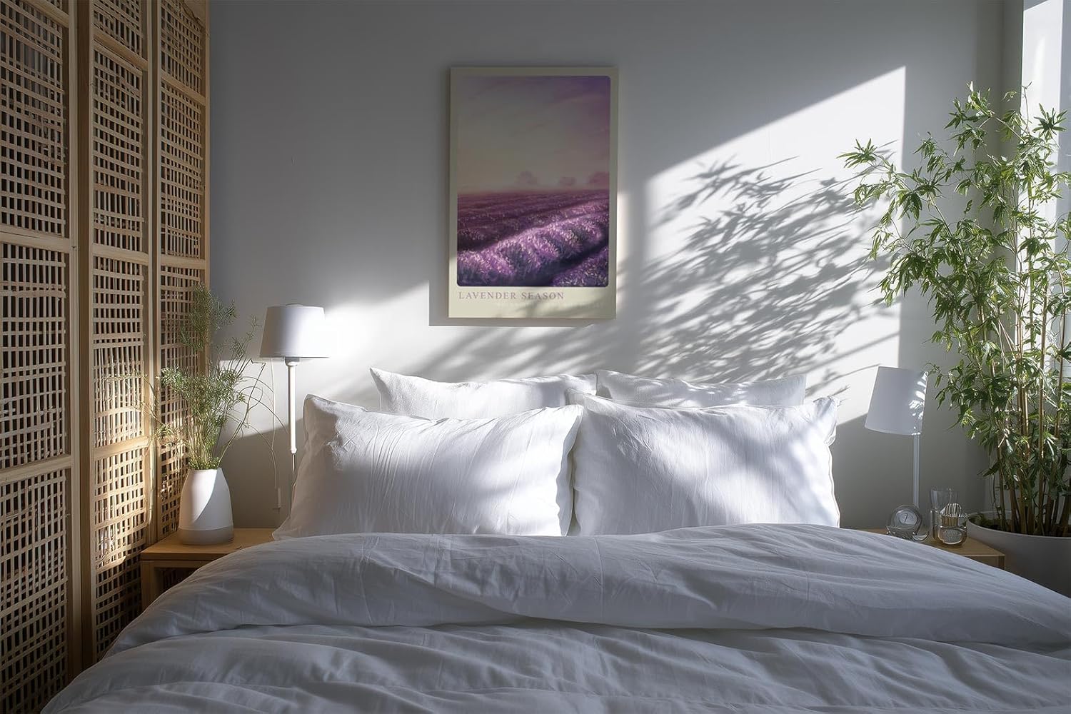Paul Sinus Kunstdruck 40x60cm Lavender Season Lavendelfeld Sonnenuntergang Provence Violett Naturidylle