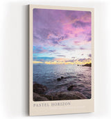 Paul Sinus Kunstdruck 40x60cm Pastel Horizon Himmel über ruhigem Meer Where Sky Dreams in Color