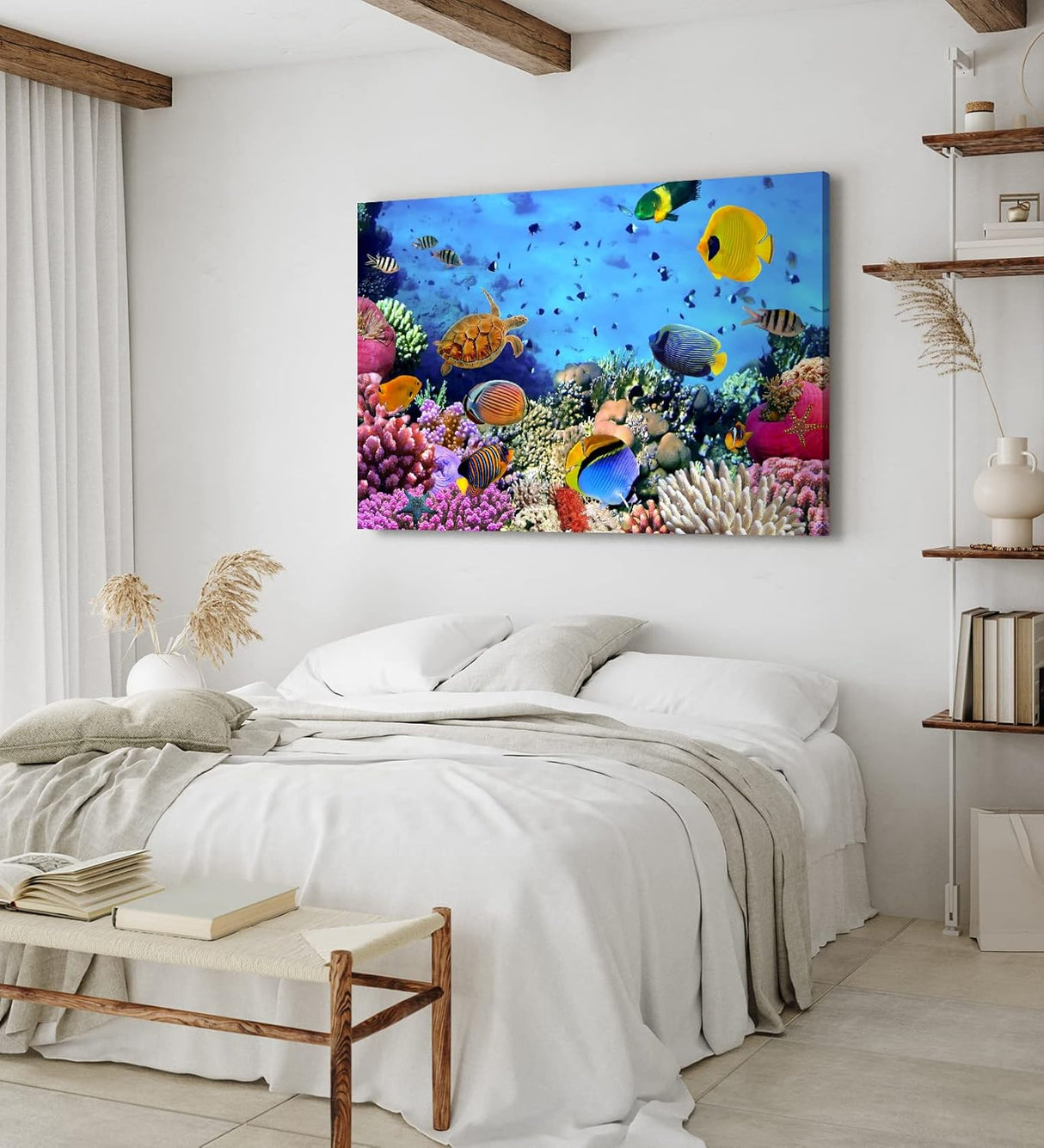Paul Sinus Wandbild 120x80cm Unterwasserwelt Korallen Fische Meer Farbenfroh