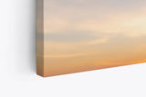 Paul Sinus Wandbild 120x80cm Sonnenuntergang blauer Himmel Wolken Minimal