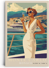 Paul Sinus Leinwandbild 40x60cm Leinwandbild Monte Carlo luxuriöse Eleganz mediterraner Glamour stilvolle Ästhetik Yachthafen exklusive Lebensart