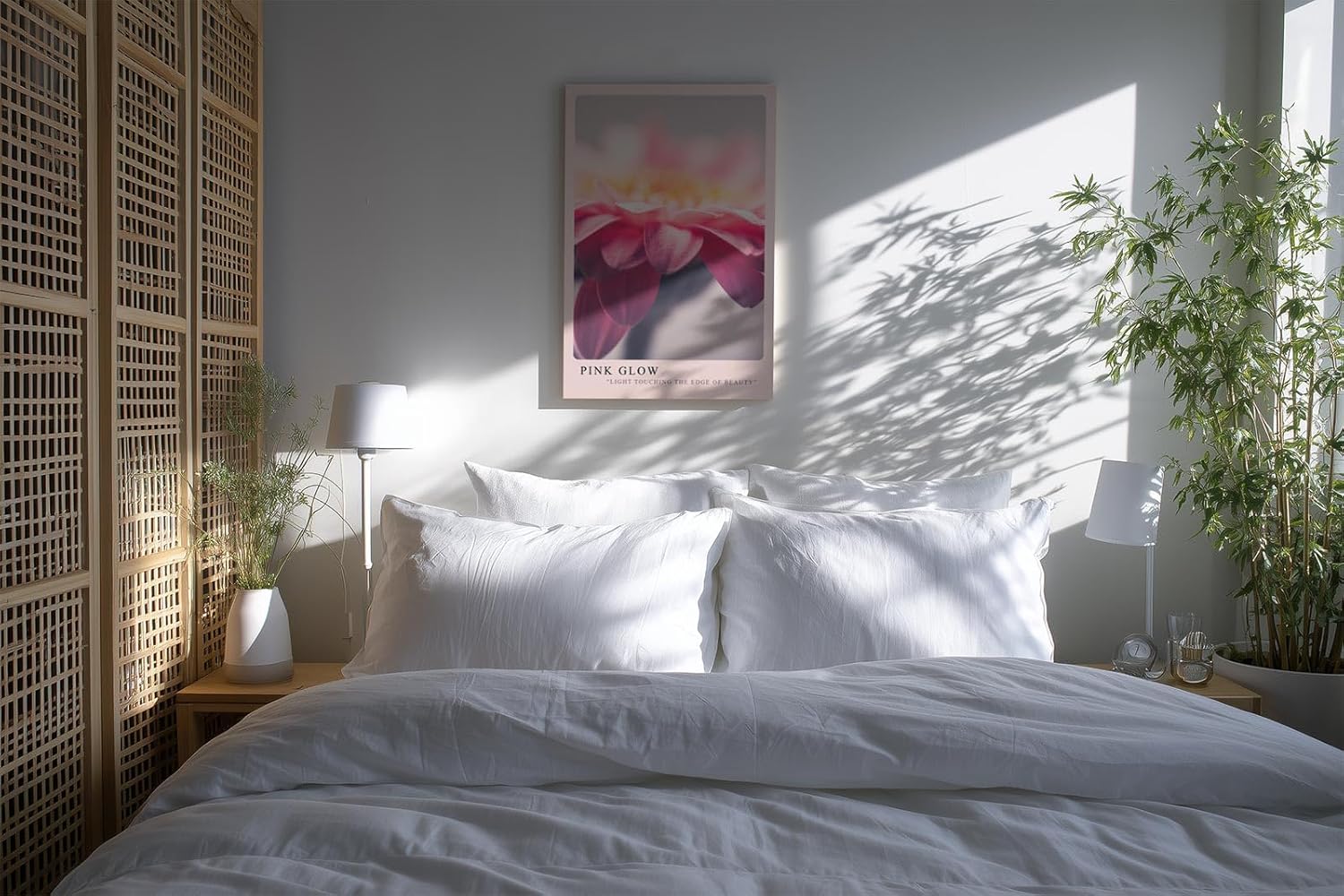 Paul Sinus Kunstdruck 40x60cm Pink Glow – Sanfte Blütenpracht in zartem Lichtspiel