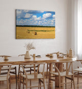 Paul Sinus Wandbild 120x80cm Weizenfeld Weizenernte Feld Natur weiße Wolken