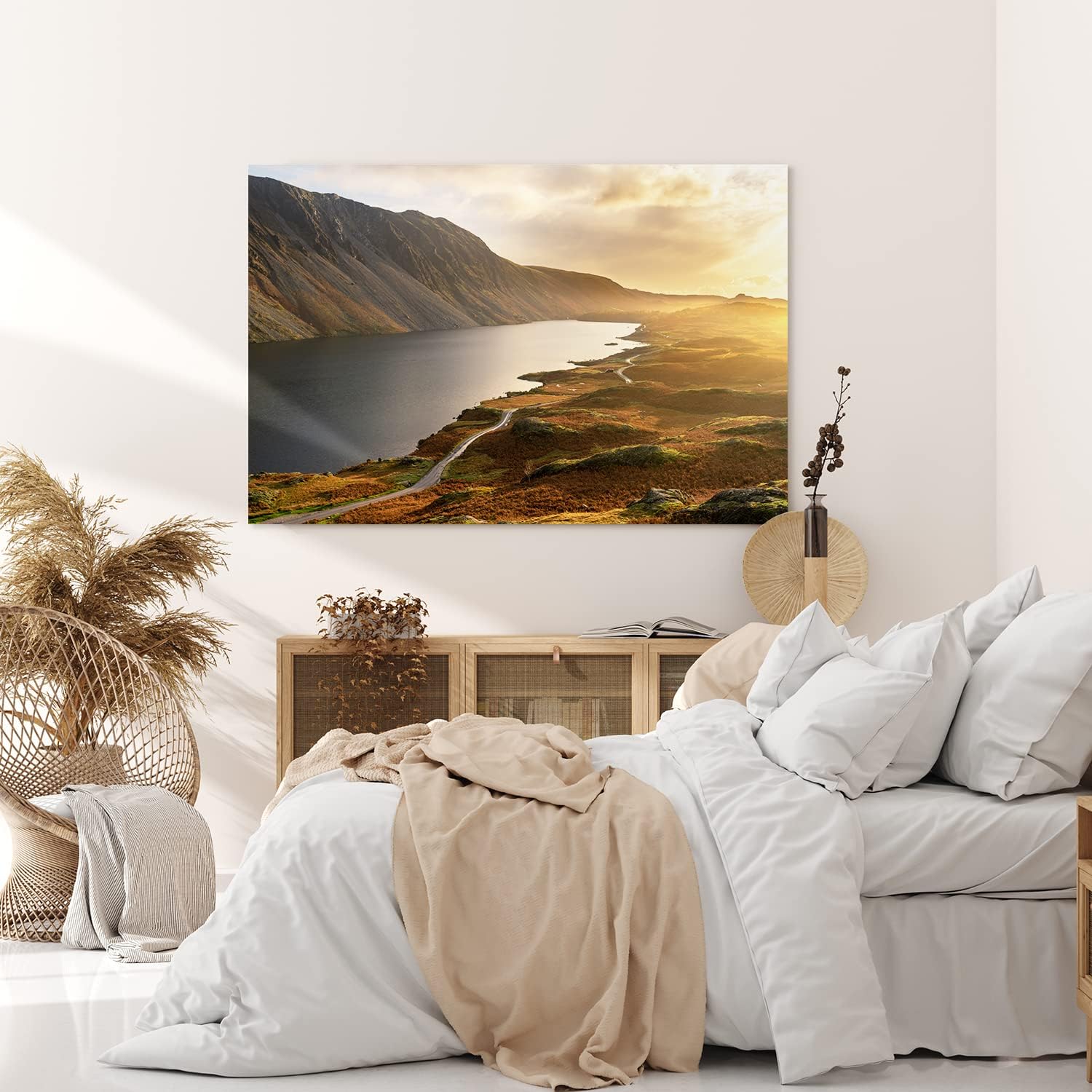 Paul Sinus Wandbild 120x80cm Wast Water See England Sonnenuntergang Berg