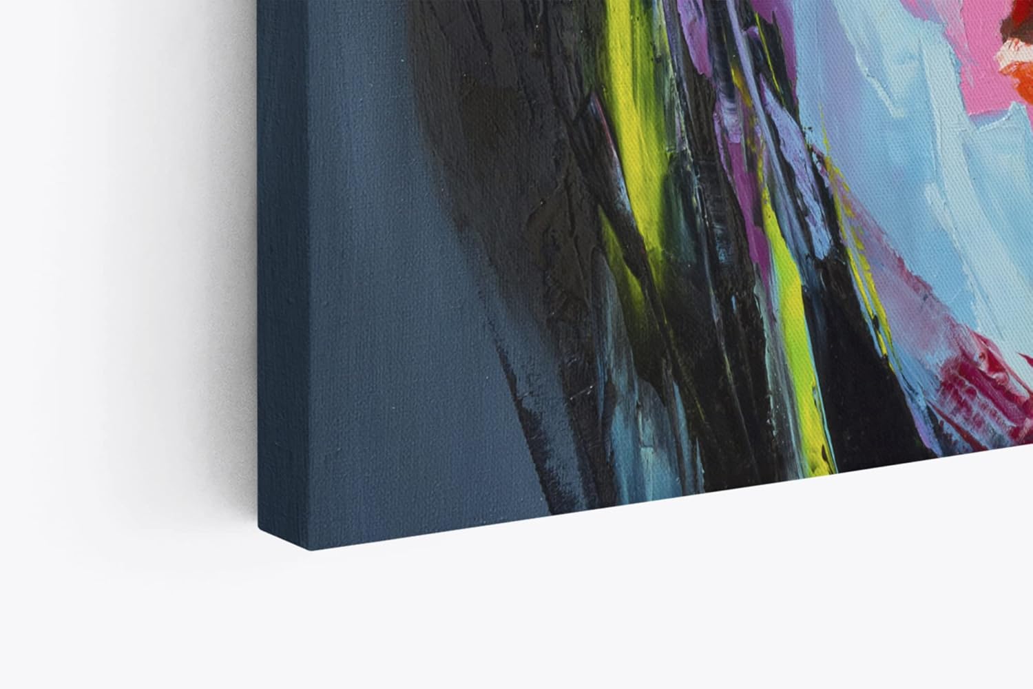 Wandbild 120x80cm Porträt einer jungen Frau Feminin Farbenfroh Abstrakt