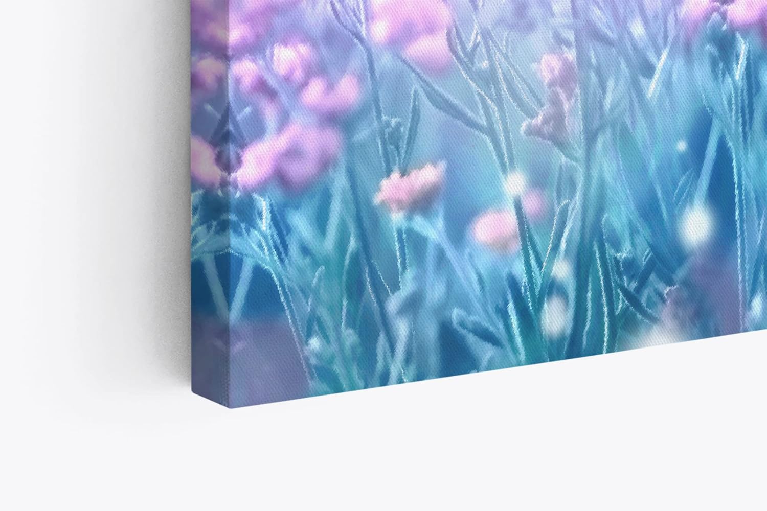 Paul Sinus Wandbild 120x80cm Schmetterling Wiese Blau Frühling Sommerwiese Fotokunst