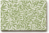 Sinus Art Wandbild 120x80cm Feines Muster aus grünen Blättern auf hellem Grund für natürliche Leichtigkeit