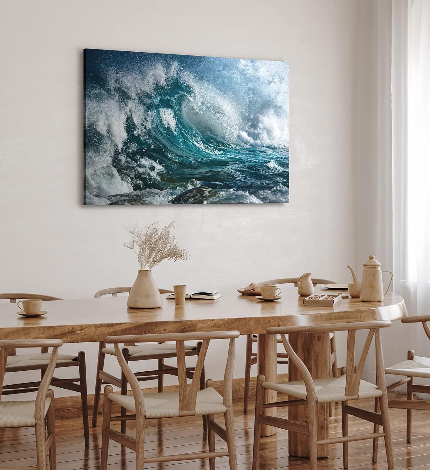 Paul Sinus Wandbild 120x80cm Welle Wasser Meer Ozean Surfen Natur Naturgewalt
