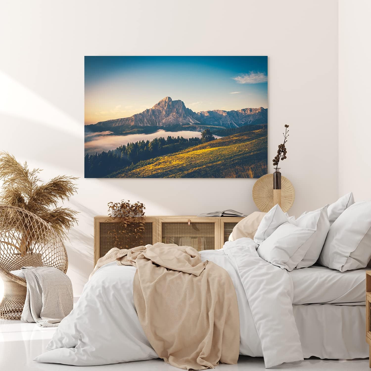 Paul Sinus Wandbild 120x80cm Alpen Berge Berglandschaft Himmel See Berggipfel