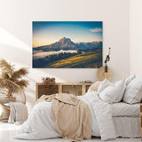 Paul Sinus Wandbild 120x80cm Alpen Berge Berglandschaft Himmel See Berggipfel