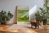 Paul Sinus Kunstdruck 40x60cm Tuscany Italy toskanische Hügellandschaft im Morgenlicht mit mediterraner Harmonie