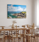 Paul Sinus Wandbild 120x80cm Fanad Head Lighthouse Irland Küste Leichtturm Meer