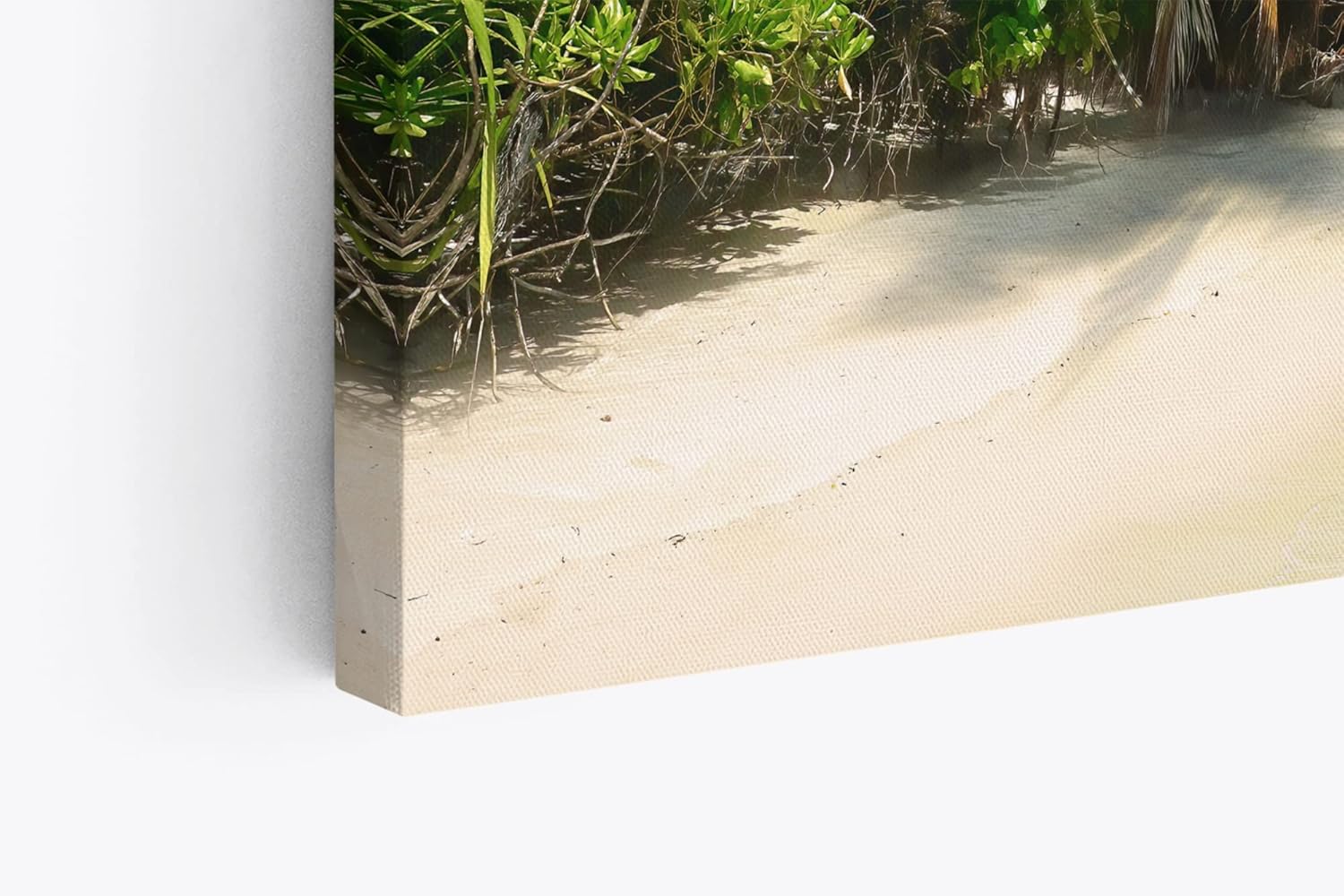 Wandbild 120x80cm Karibik Südsee Palmen Strand Meer Sommer Sonne