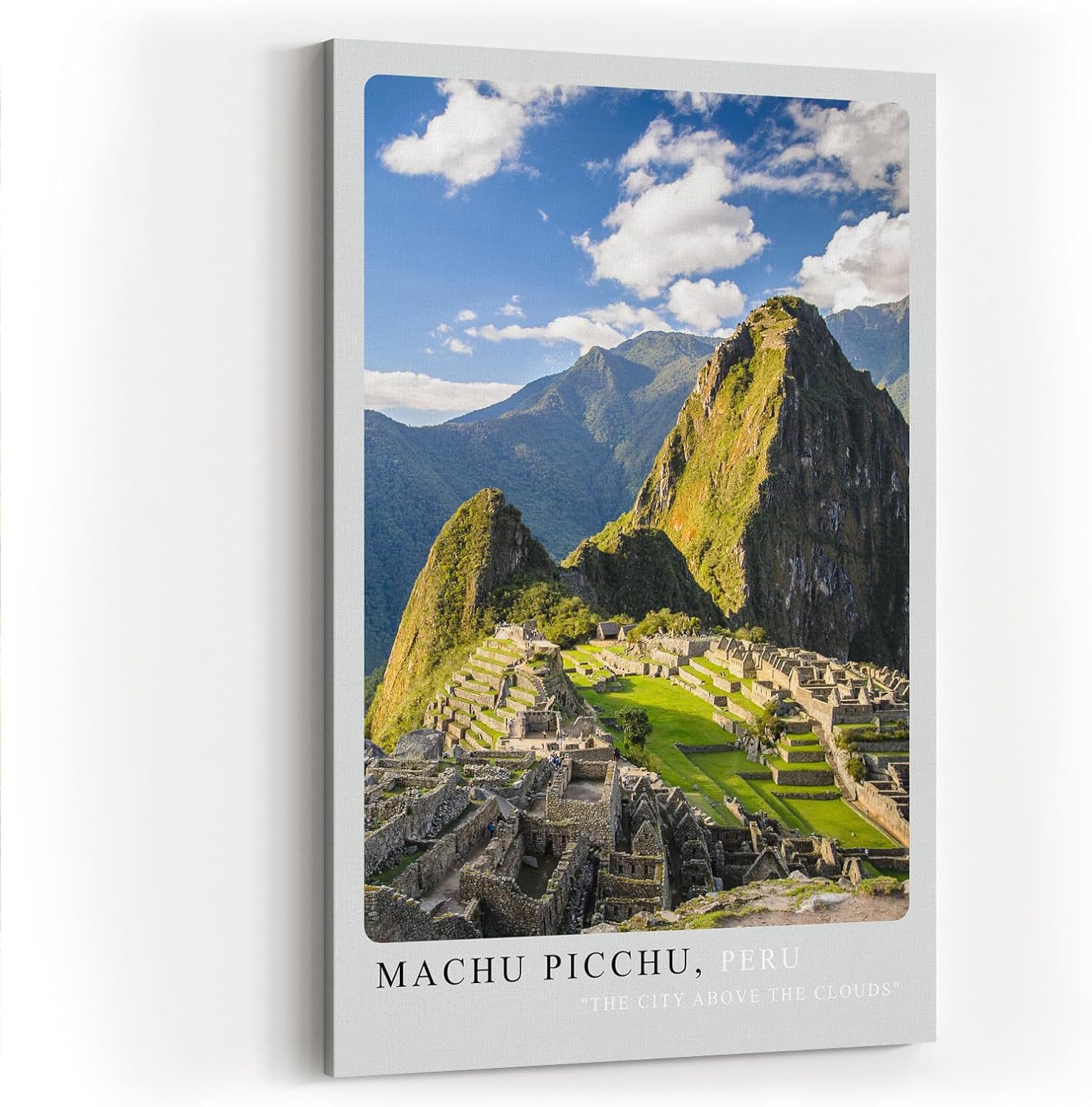 Paul Sinus Kunstdruck 40x60cm Machu Picchu Peru antike Inkastadt in den Anden bei Sonnenschein