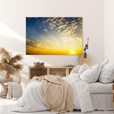 Paul Sinus Wandbild 120x80cm Himmel Sonnenuntergang Sonne Abendröte Wolken