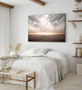 Paul Sinus Wandbild 120x80cm Horizont Himmel Erde Sonnenuntergang schwarze Wüste