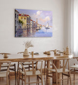Paul Sinus Wandbild 120x80cm Italien Venedig Gondel Boote Abstrakt Kunstvoll