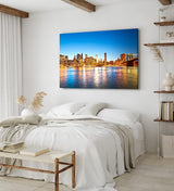 Paul Sinus Wandbild 120x80cm New York Skyline Wolkenkratzer Brooklyn Bridge