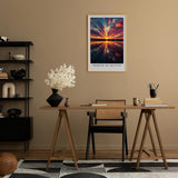 Paul Sinus Leinwandbild 60x90cm Mirror of Heaven strahlender Sonnenuntergang himmlische Reflexion spektakuläres Lichtspiel Naturwunder
