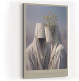Paul Sinus Wandbild in 40x60cm The Silent Bloom – Surreale Darstellung zweier Figuren mit Blumenmotiv