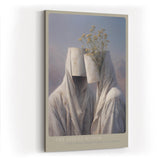 Paul Sinus Wandbild in 40x60cm The Silent Bloom – Surreale Darstellung zweier Figuren mit Blumenmotiv