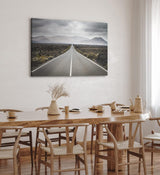 Paul Sinus Wandbild 120x80cm Straße Berge Landschaft Horizont Gebirge Wolken
