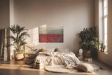 Sinus Art Wandbild 120x80cm Friedliche Blumenlandschaft mit Weitblick und natürlicher Farbintensität