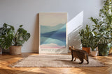 Paul Sinus Kunstdruck 40x60cm Mountain Silence – Spiegelung und Stille im alpinen Morgenlicht