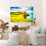 Paul Sinus Wandbild 120x80cm Insel in Irland Küste Landschaft Meer Klippen