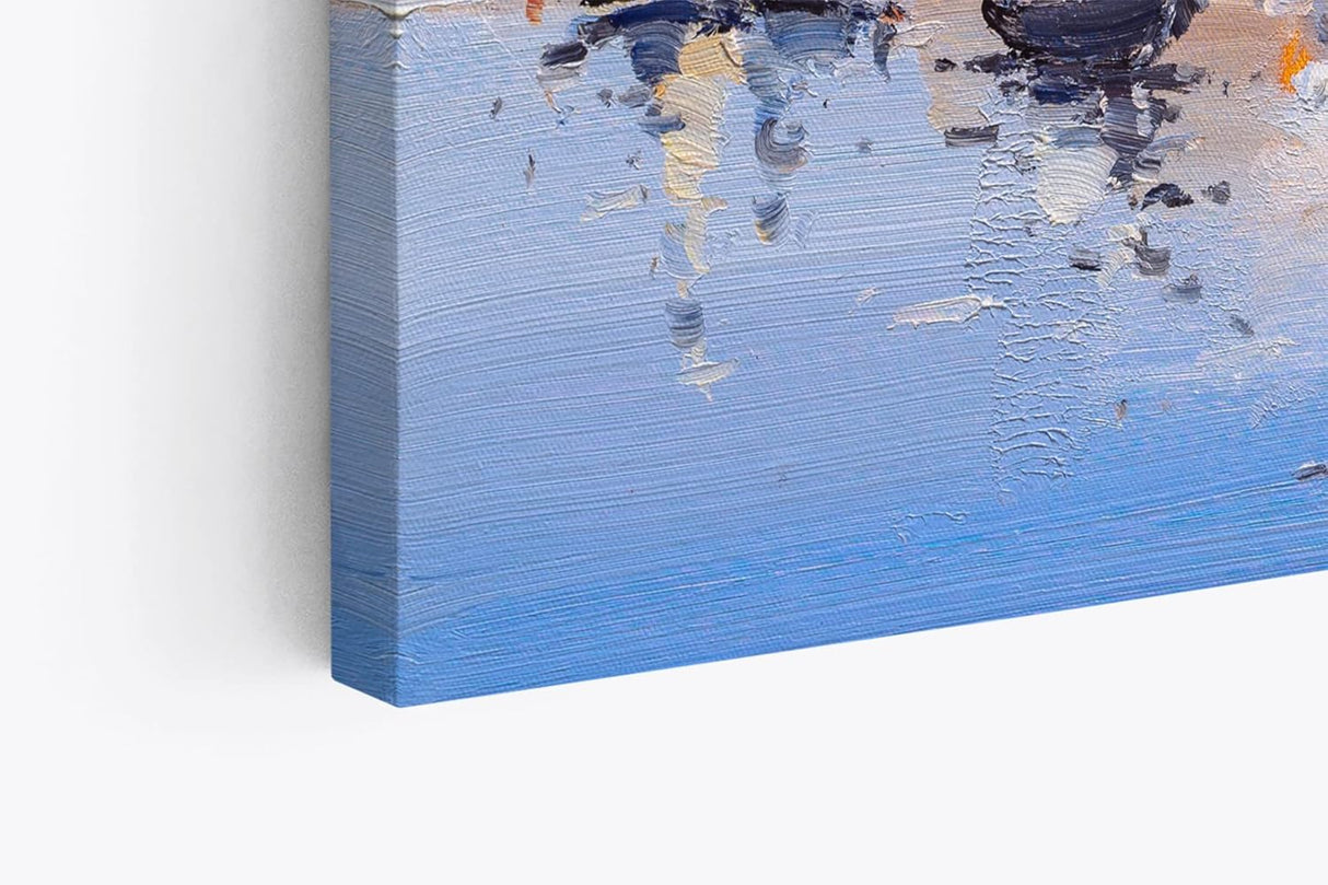 Paul Sinus Wandbild 120x80cm Venedig Gondel Kunstvoll Farben Abstrakt Italien
