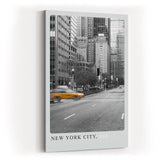 Paul Sinus Kunstdruck 40x60cm New York City mit gelbem Taxi – urbanes Stadtmotiv mit Dynamik und Kontrast