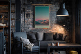 Paul Sinus Wandbild in 40x60cm Pastel Dunes mit sanft geschwungenen Dünen im goldenen Abendlicht für elegante Wandgestaltung