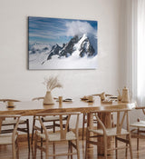 Paul Sinus Wandbild 120x80cm Alpen Berge Berggipfel Schneegipfel Gebirge Schnee