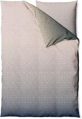 Sinus Art Bettwäsche 135x200 cm + 80x80 cm – Zweifarbige Wendeoptik in Dunkelgrün & Beige mit geometrischem Muster – Mikrofaser mit Reißverschluss