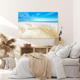 Paul Sinus Wandbild 120x80cm Ostsee Strand Sandstrand Meer blauer Himmel Sommer