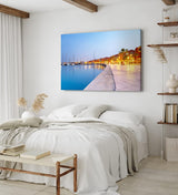 Paul Sinus Wandbild 120x80cm Hurghada Marina Boulevard Ägypten Meer Laternen