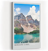 Paul Sinus Kunstdruck 40x60cm Moraine Lake – türkisblauer Gletschersee vor Felsmassiv in Kanada